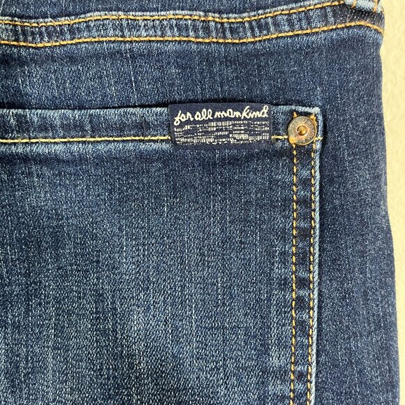 7 for all Mankind Women's B(AIR) Dark Wash Ankle Skinny Jeans Size 28 - Picture 10 of 11